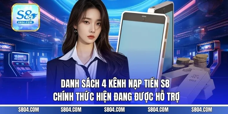 Danh sách 4 kênh nạp tiền S8 chính thức hiện đang được hỗ trợ